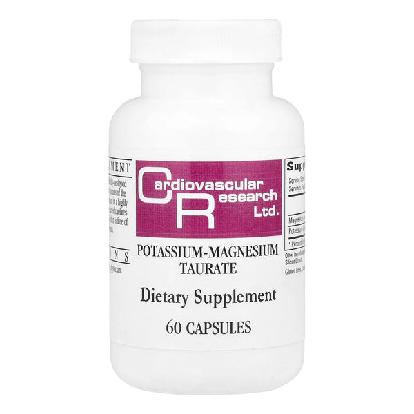 Magnesio Taurato Y Potasio 60 Capsulas Suplemento Cardiovascular