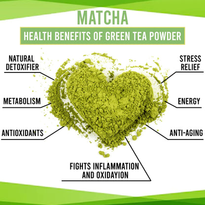 Polvo De Matcha Ceremonial Grado Premium Hojas De Té Verde Puro 1.75 Onzas Lata