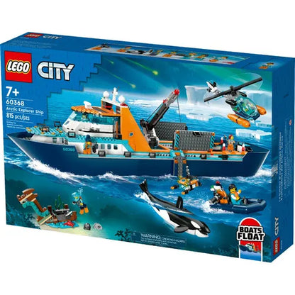 Kit Lego City 60368 Exploradores Del Ártico Barco 815 Pz Aventura Creativa