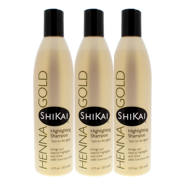 Champú Resaltador Henna Dorada Brillo Natural Cuerpo Lujoso 12.6 Onzas