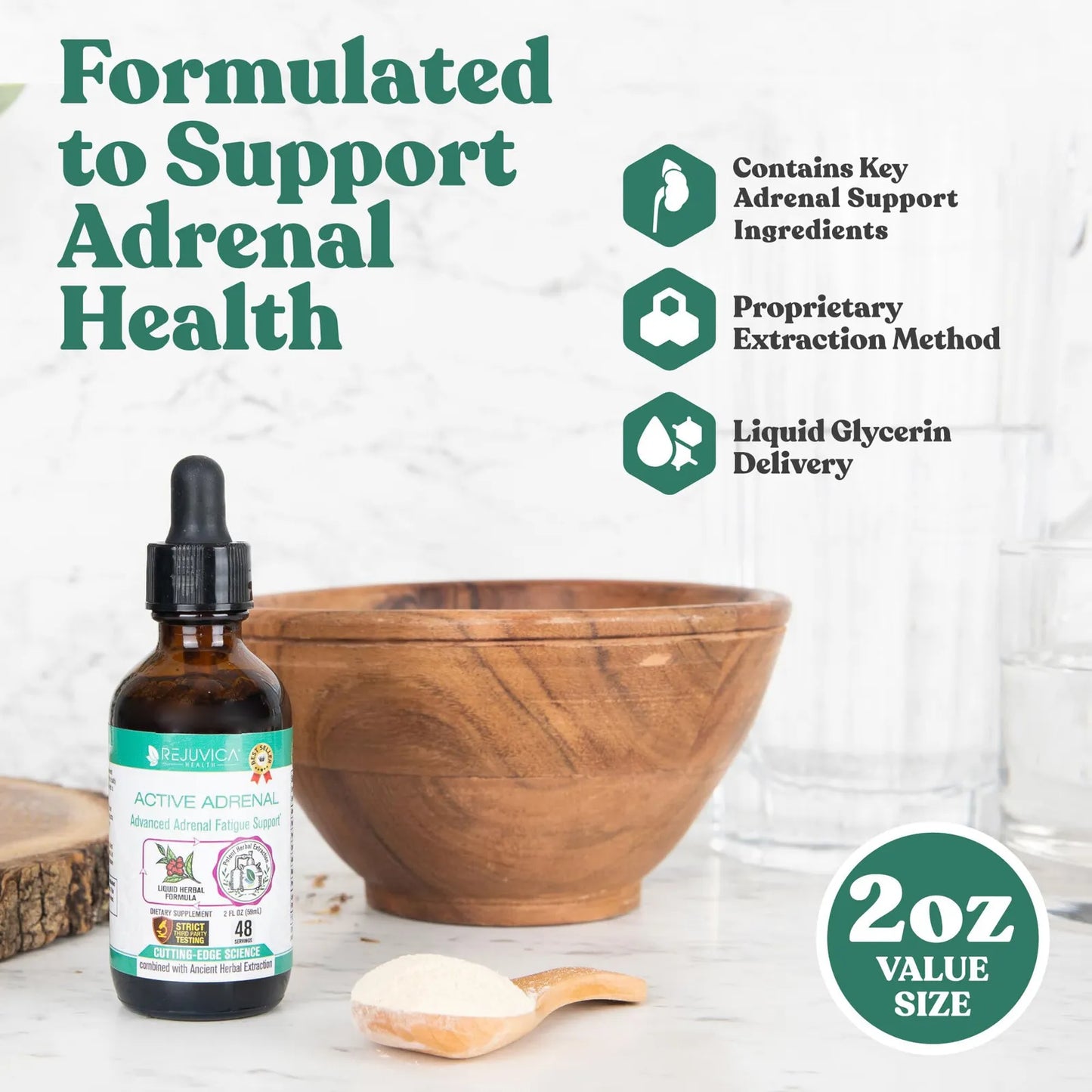 Tintura Avanzada Apoyo Suprarrenal Liquido Ashwagandha Vitaminas B Magnesio