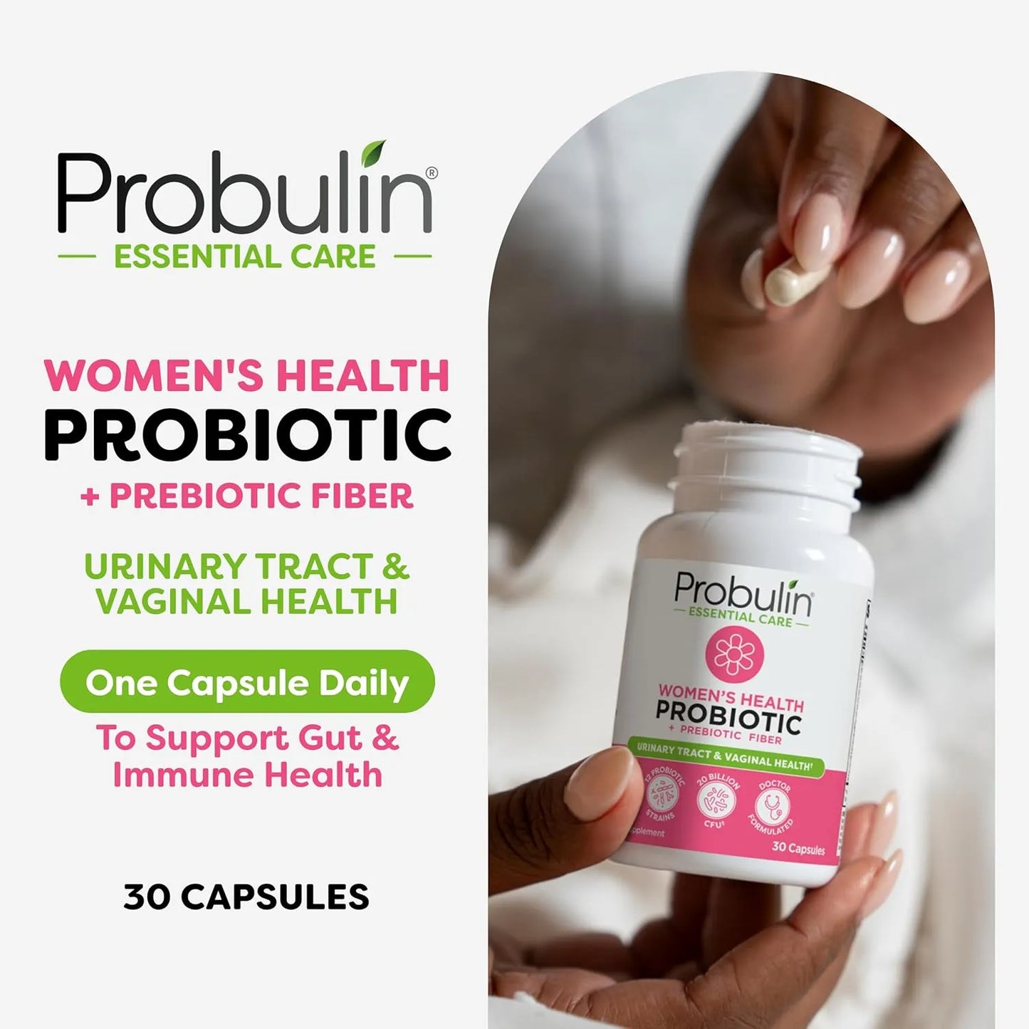 Capsulas Probióticas Para Mujer Salud Vaginal Intestinal 20 Mil Millones Ufc Vegano