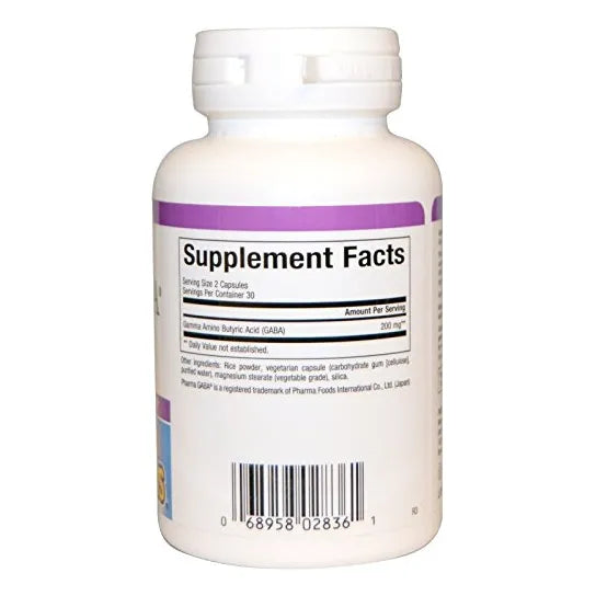 Capsulas Pharma Gaba 100 Mg Relajacion Mental Y Sueño 60 Unidades
