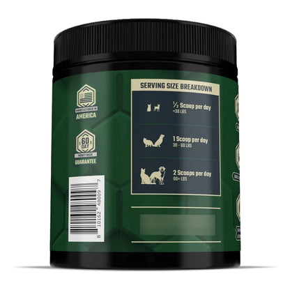 Polvo Puro De Mejillón De Labios Verdes Para Perros Y Gatos Suplemento Articular Premium