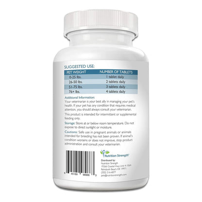 Vitamina B12 Folato Calcio Para Perros 120 Tabletas Masticables Sistema Nervioso Y Energía
