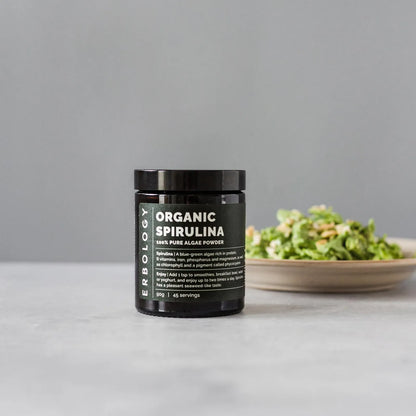 Polvo De Espirulina Orgánica 90g 45 Porciones Energía Inmunidad Vegano