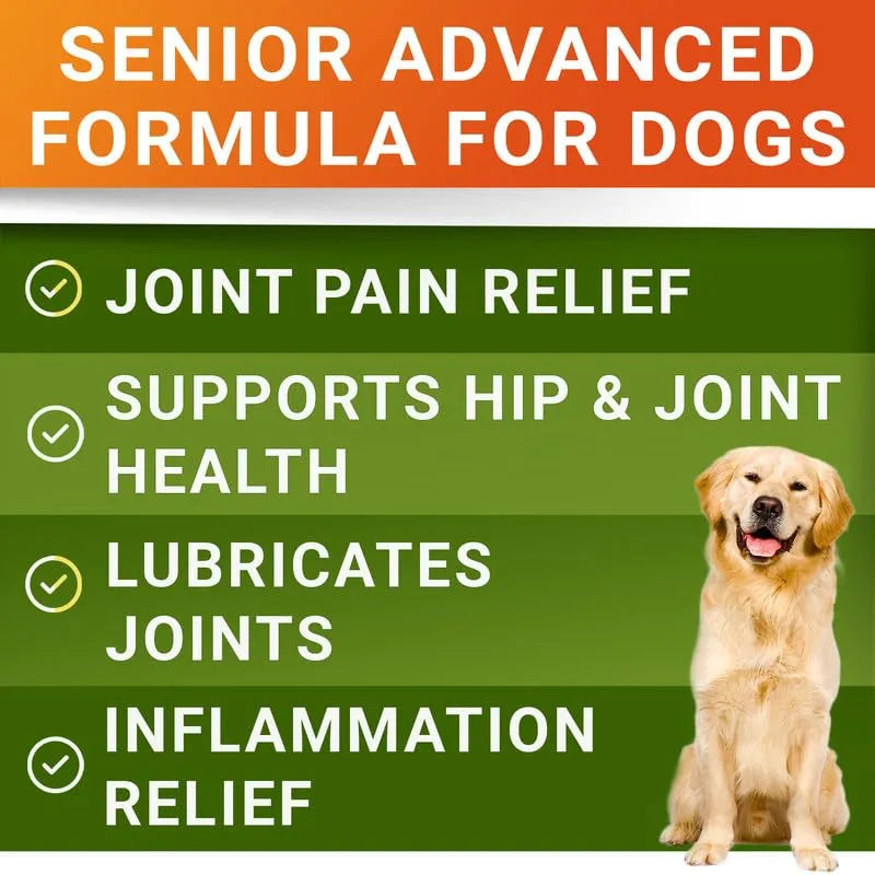Suplemento Senior Advanced Glucosamina Condroitina Para Perros Alivia Dolor Articulaciones