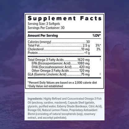 Focus Relief Plus Suplemento Omega 3 Para Ojos Secos 90 Cápsulas