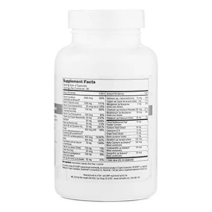 Supreme Daily Multivitaminico Con Vitaminas A C D E K B6 B12 120 Capsulas