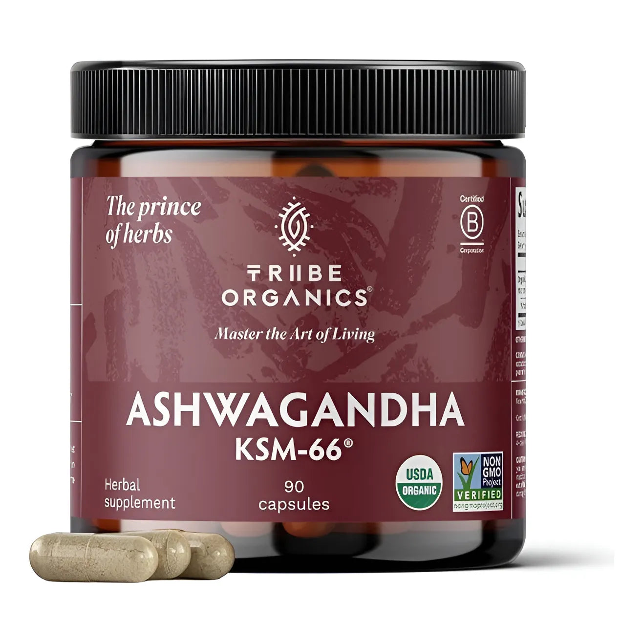 Ashwagandha Ksm66 Extracto Natural 90 Cápsulas Sin Sabor - Imagen 1