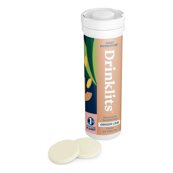 Tabletas Efervescentes De Jengibre Y Lima Drinklits Hidratación Con Electrolitos Y Vitaminas
