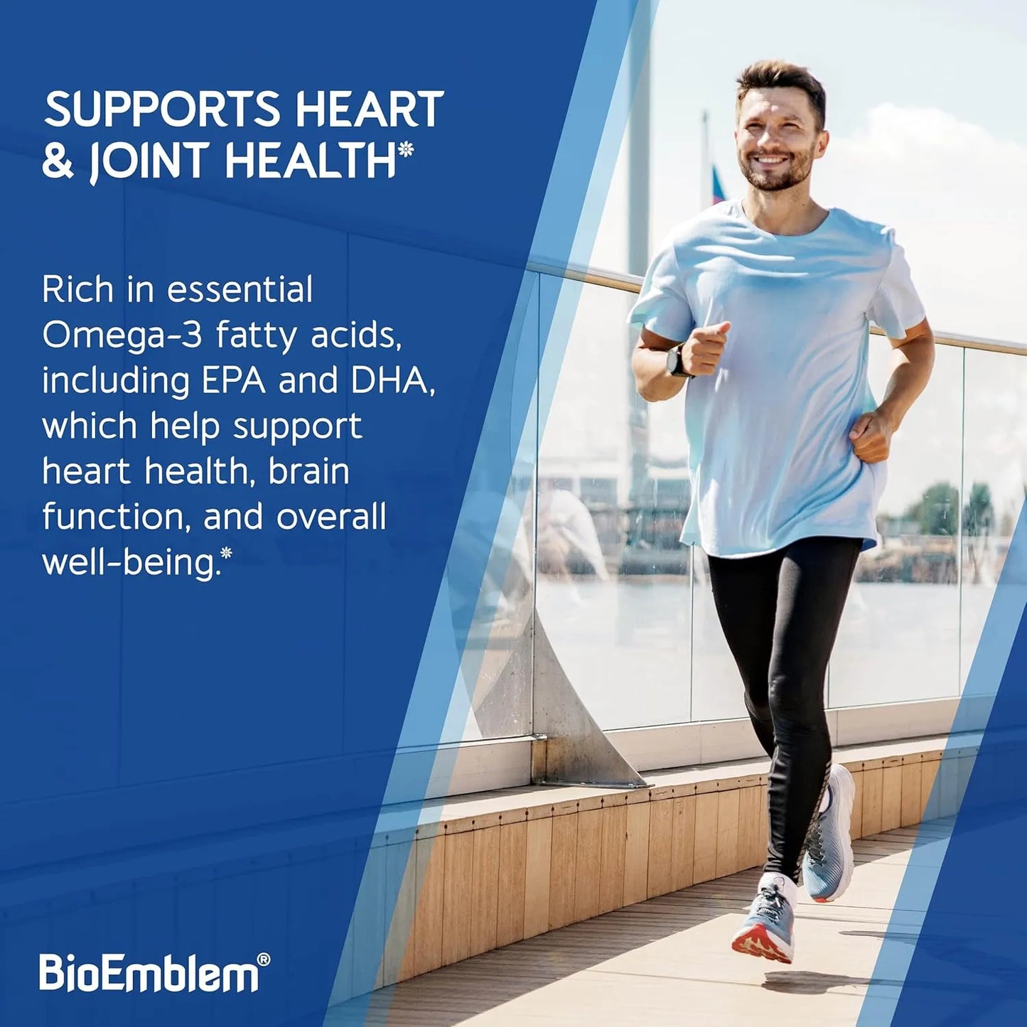 Aceite De Pescado Omega 3 2000 Mg Cápsulas Pequeñas Alta Absorción BioEmblem