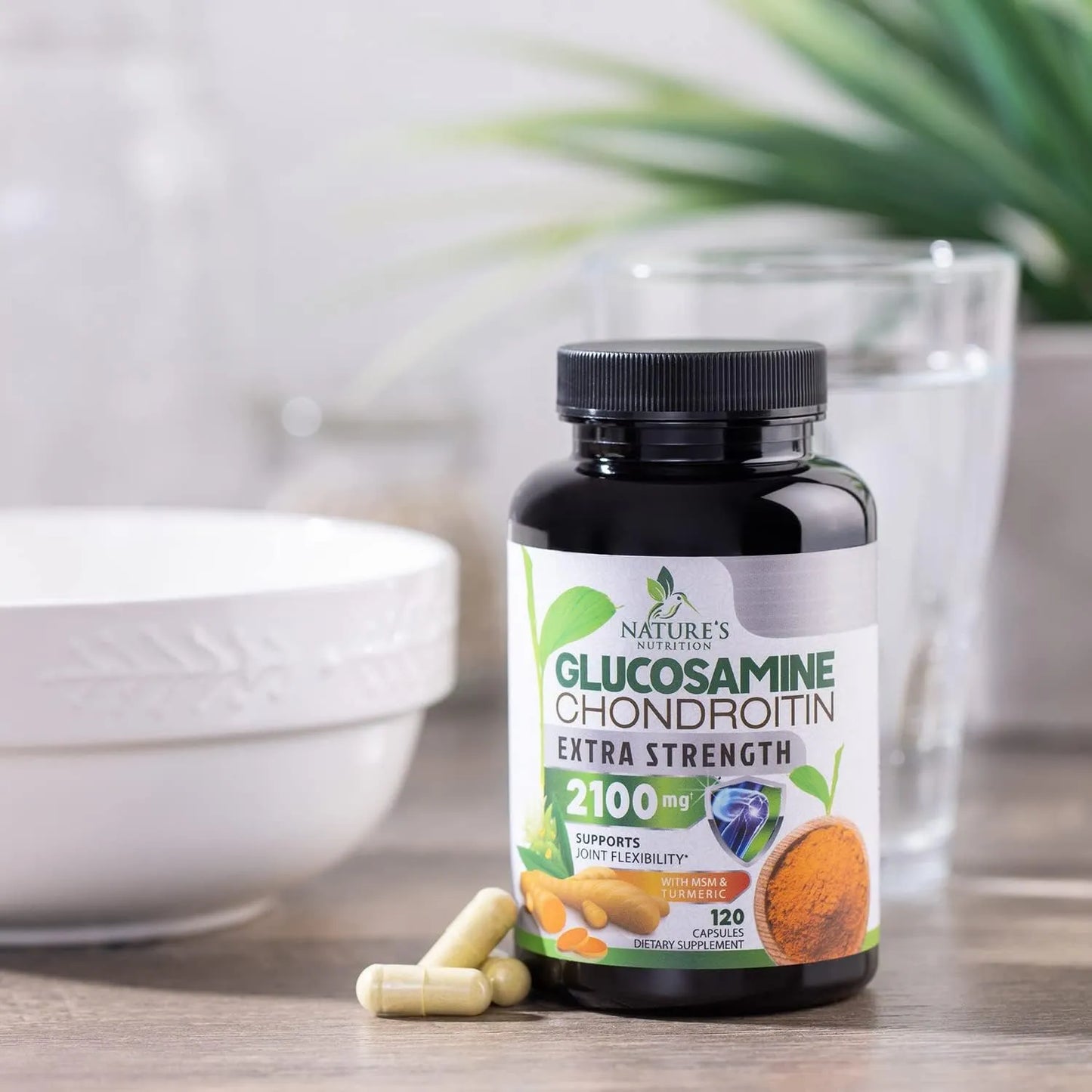 Complejo Glucosamina Condroitina Msm Triple Fuerza Con Cúrcuma Y Boswellia 2100mg Soporte Articular
