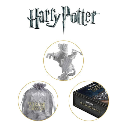 Juego De Ajedrez Mago Harry Potter Noble Collection Nn7580 Tablero Y Piezas Magicas