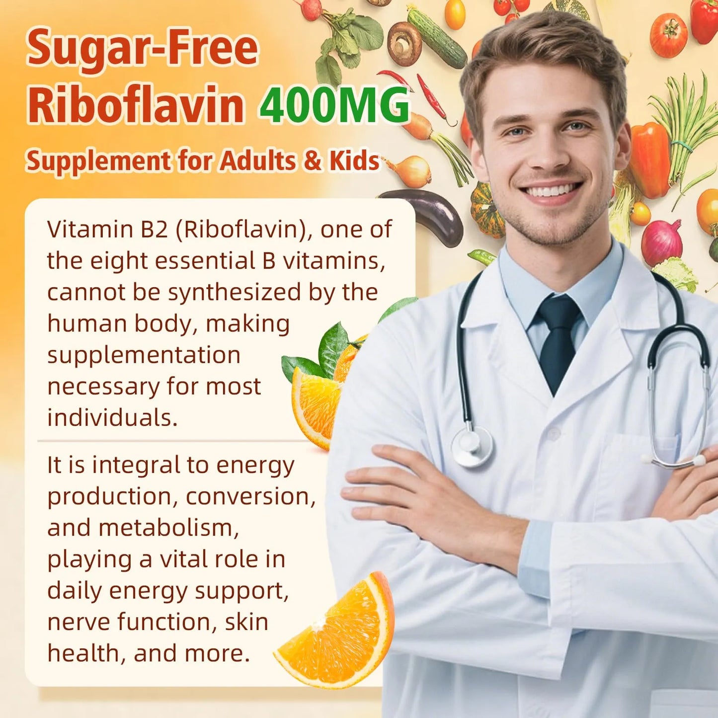 Gomitas De Vitamina B2 Riboflavina 400 Mg Para Niños Y Adultos Alivio Migraña Veganas