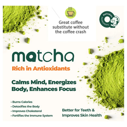Polvo De Matcha Orgánico Japonés Grado Culinario 100 Gramos Importado
