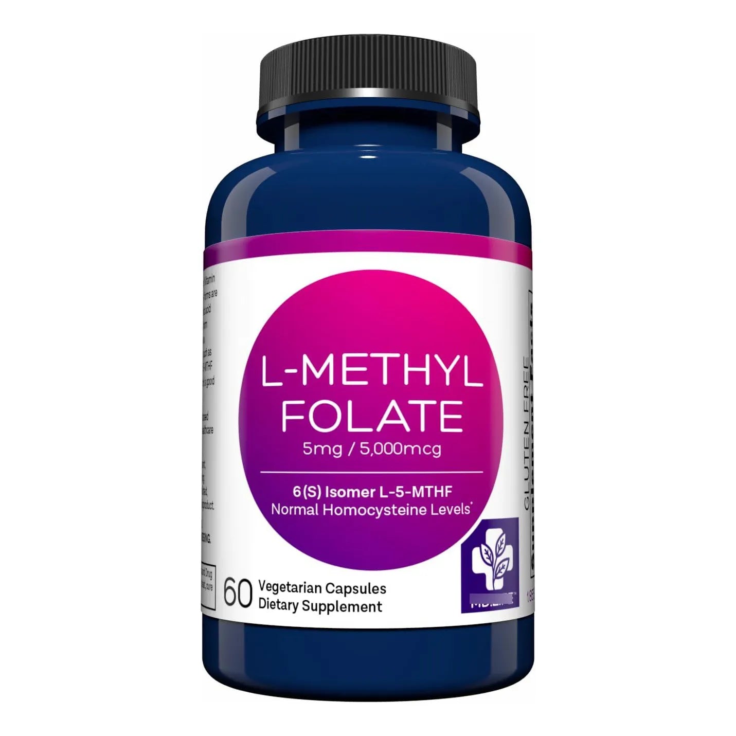 L-Metilfolato 5 Mg 60 Cápsulas Suplemento Activo Grado Profesional