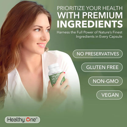 Suplemento 27 Frutas Y Verduras En Capsulas Nutricion Integral Healthy One