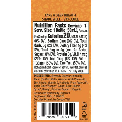 Immunity Plus Shot Pack De 12 Aumenta Energia Y Metabolismo Organico