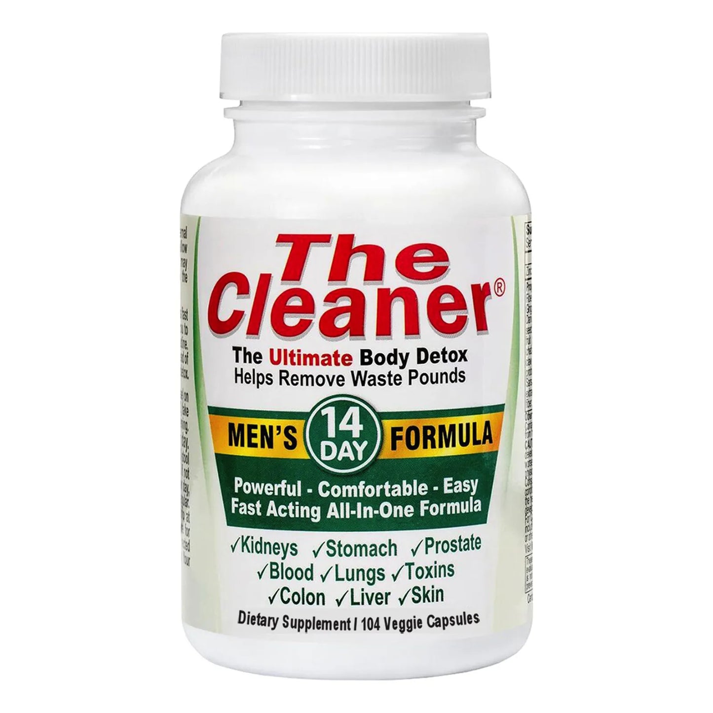 The Cleaner Detox Limpieza Interna Completa 14 Días 104 Cápsulas Hombres
