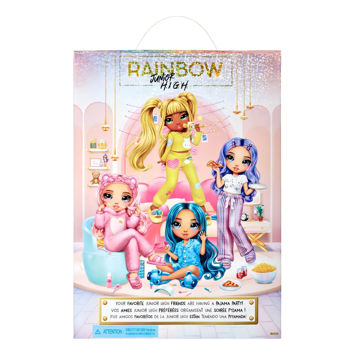 Rainbow High Skyler Fiesta En Pijama Mameluco Azul Suave Y Creativo