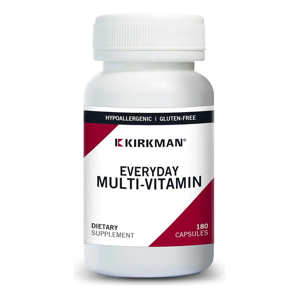 Multivitaminico Kirkman 180 Capsulas Vitaminas Minerales Hipoalergenico Energia