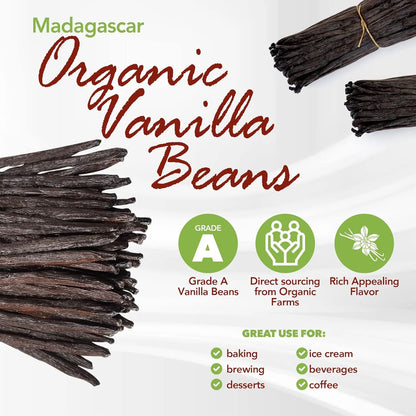 Vainilla De Madagascar Orgánica Grado A 50 Gramos Cápsulas Bourbon Fresco