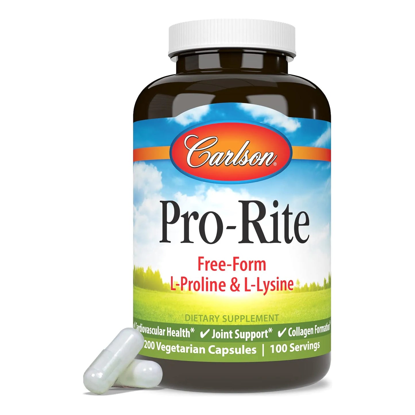 Pro Rite L Prolina Y L Lisina 200 Capsulas Apoyo Articular Y Colageno