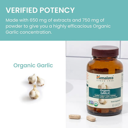 Ajo Organico Himalaya 1400 Mg 60 Capsulas Soporte Cardiaco Y Colesterol