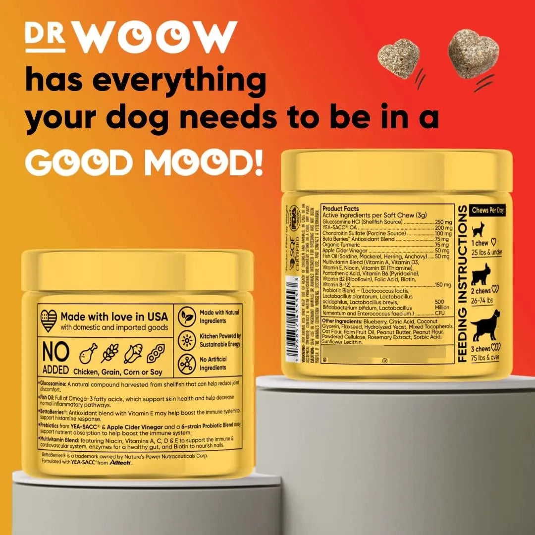 Multivitaminas Para Perros Salud Articular Piel Brillante Defensas Fuertes 90 Masticables