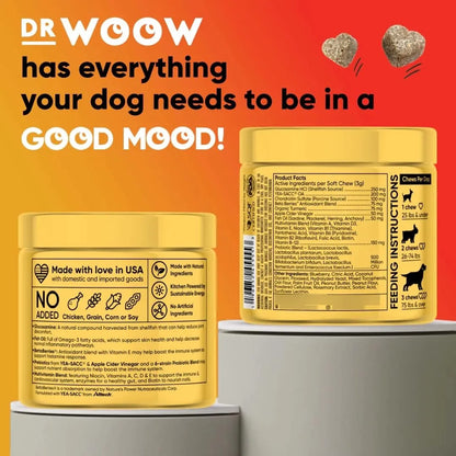 Multivitaminas Para Perros Salud Articular Piel Brillante Defensas Fuertes 90 Masticables