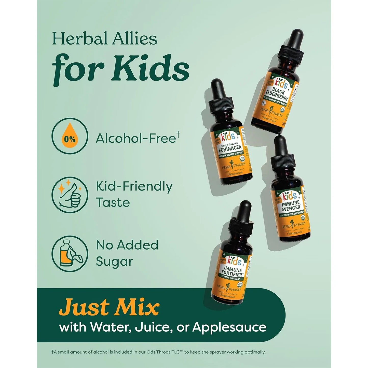 Fórmula Líquida Herbaria Glicerita Infantil Sin Alcohol Herb Pharm 1 Onza