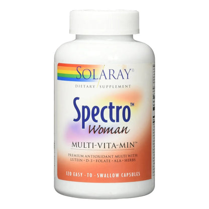 Multivitaminico Solaray Mujer 120 Tabletas Nutricion Completa Energia