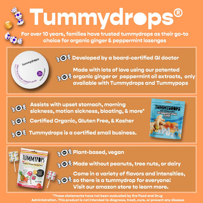 Dulce De Moras Orgánicas Con Jengibre Tummydrops 60ml Alivio Digestivo Natural
