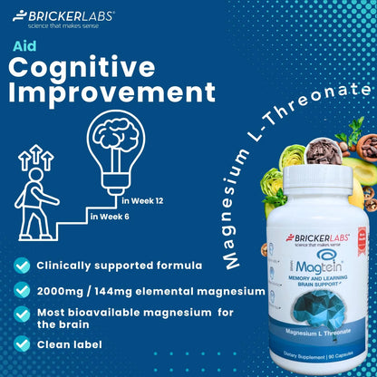 Magtein Magnesium L Threonate Suplemento Memoria Enfoque Salud Cerebral