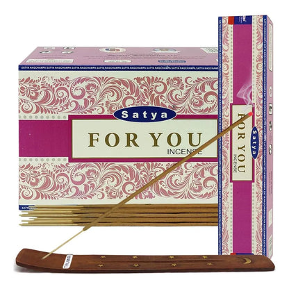 Varillas De Incienso Satya Con Soporte Paquete Aromatico 20 Unidades