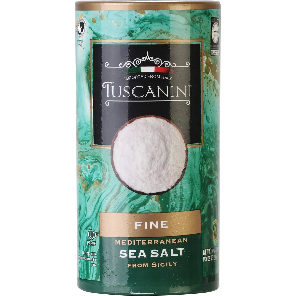 Sal Marina Fina Italiana Premium 450g Tubo Puro Sabor Siciliano