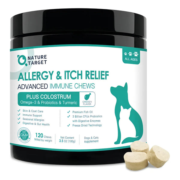 Masticables Liofilizados Para Alergias En Perros Natu 120und Alivio Picazon E Inmunidad