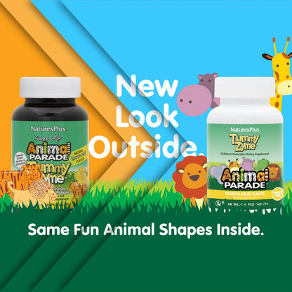 Tabletas Masticables Sabor Frutas Tropicales Con Enzimas Digestivas Y Probióticos Para Niños
