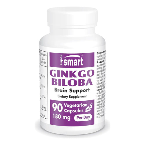 Ginkgo Biloba 180 Mg Extracto Estandarizado 24 Flavonglicos Mejora Memoria Y Circulacion
