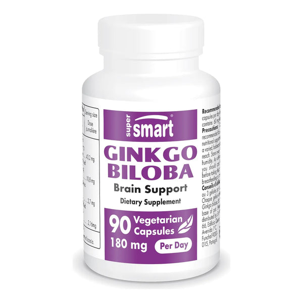 Ginkgo Biloba 180 Mg Extracto Estandarizado 24 Flavonglicos Mejora Memoria Y Circulacion