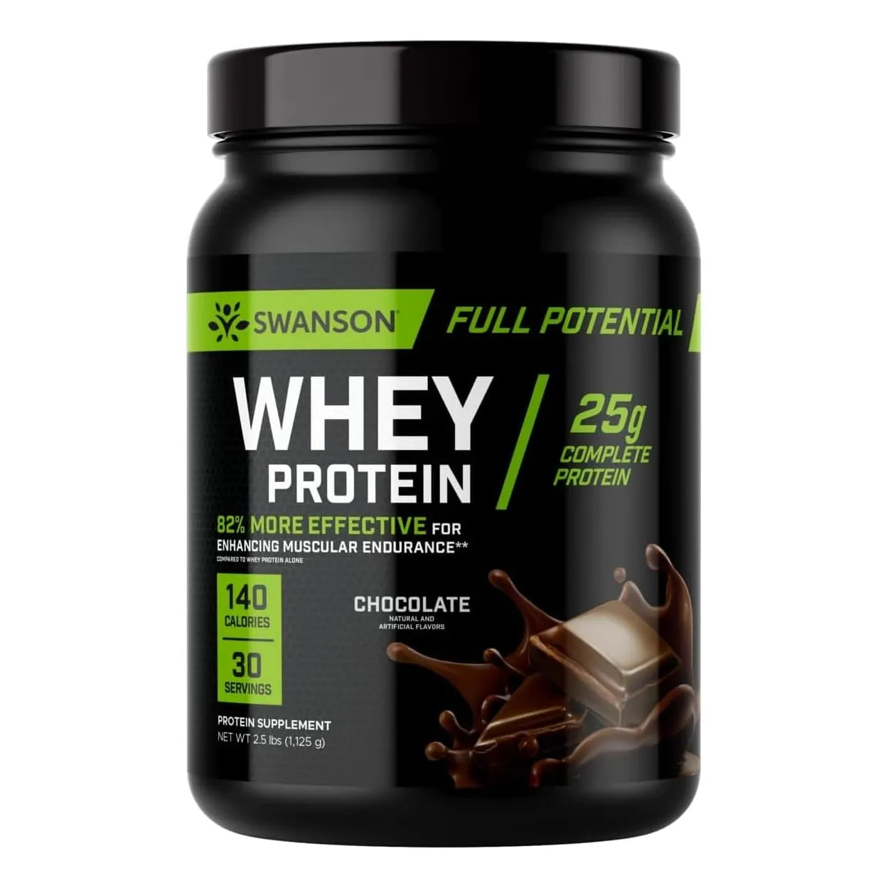 Proteina En Polvo Sabor Chocolate Swanson Para Musculacion Con Velositol