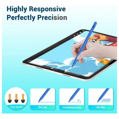 Lápiz Óptico Capacitivo Para iPad 6ª a 10ª Generación Rechazo Palma Punta Precisión
