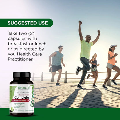 Suplemento Multivitamínico Premium Con Vitamina C Complejo B Coq10 Zinc Probióticos 60 Cápsulas