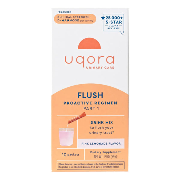 Flush Tracto Urinario Con D Manosa Vitamina C B6 Potasio Sabor Limonada Rosa 10 Sobres