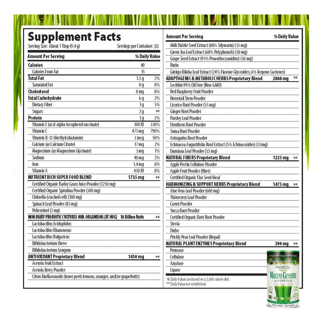 Verduras En Polvo 450g Energía Vitalidad Antioxidantes Digestivos