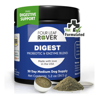 Digest Apoyo Digestivo Para Perros Con Enzimas Y Probióticos 30 Días