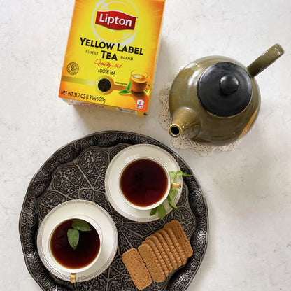 Té Lipton Yellow Label International Blend 900g Sabor Suave Aromático