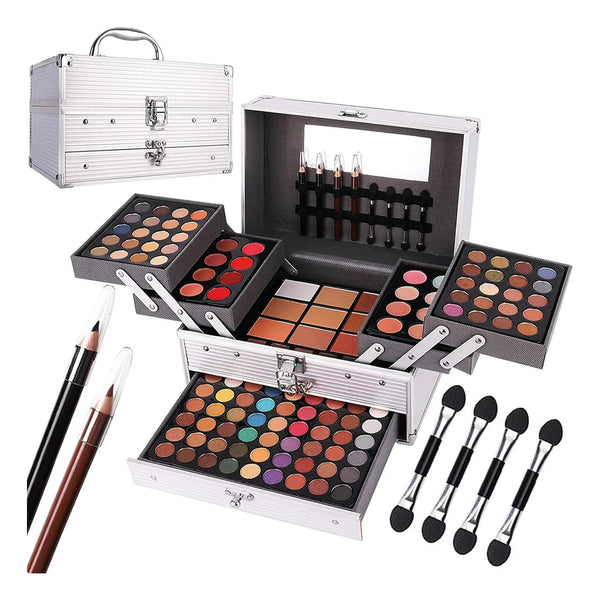 Kit Maquillaje 132 Colores Estuche Profesional Somos Importaciones Gold