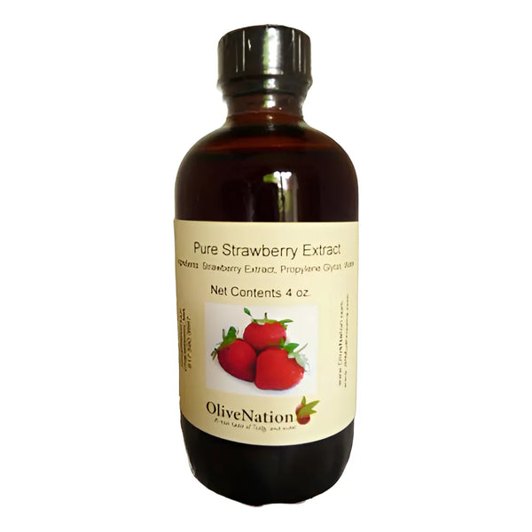 Extracto De Fresa Natural Sabor Intenso Para Bebidas Helados 16 Onzas